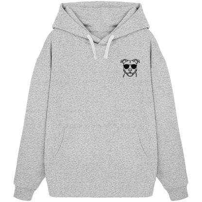 Line Art - Cooler American Staffordshire Terrier - Organic Oversize Hoodie