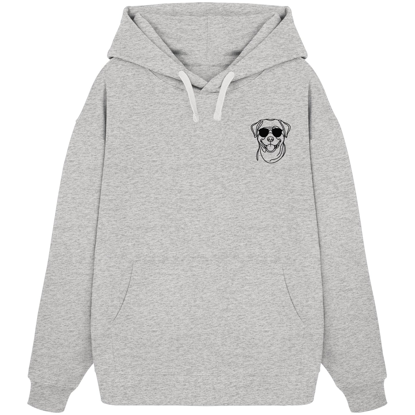 Line Art - Cooler Rottweiler - Organic Oversize Hoodie