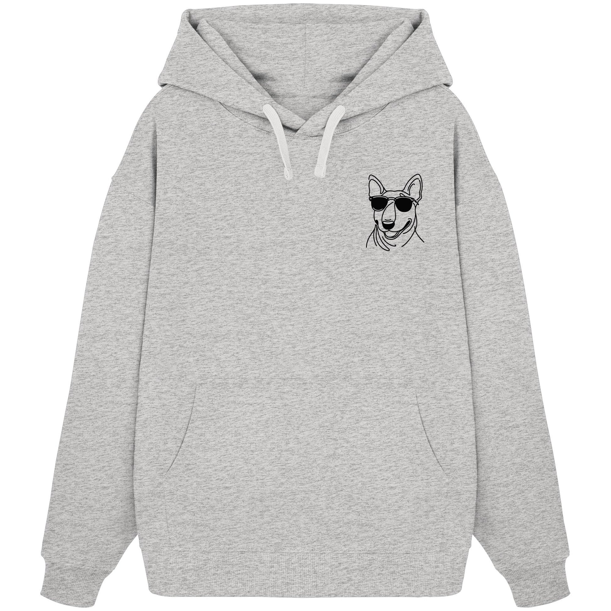 Line Art - Cooler Bullterrier - Organic Oversize Hoodie