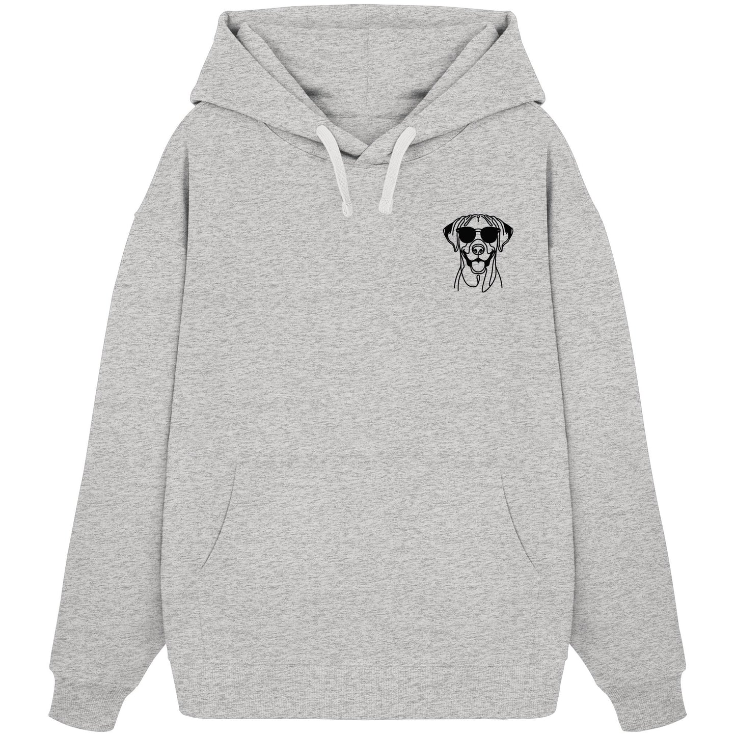 Line Art - Cooler Rhodesian Ridgeback - Organic Oversize Hoodie