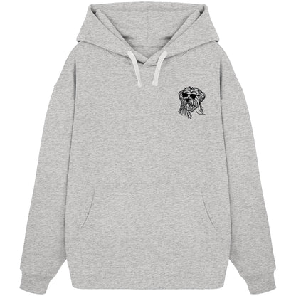 Line Art - Cooler Briard - Organic Oversize Hoodie