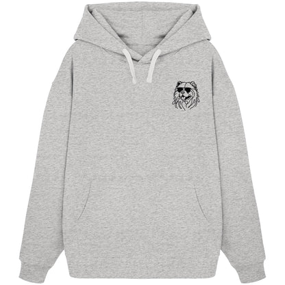 Line Art - Cooler Chow Chow - Organic Oversize Hoodie