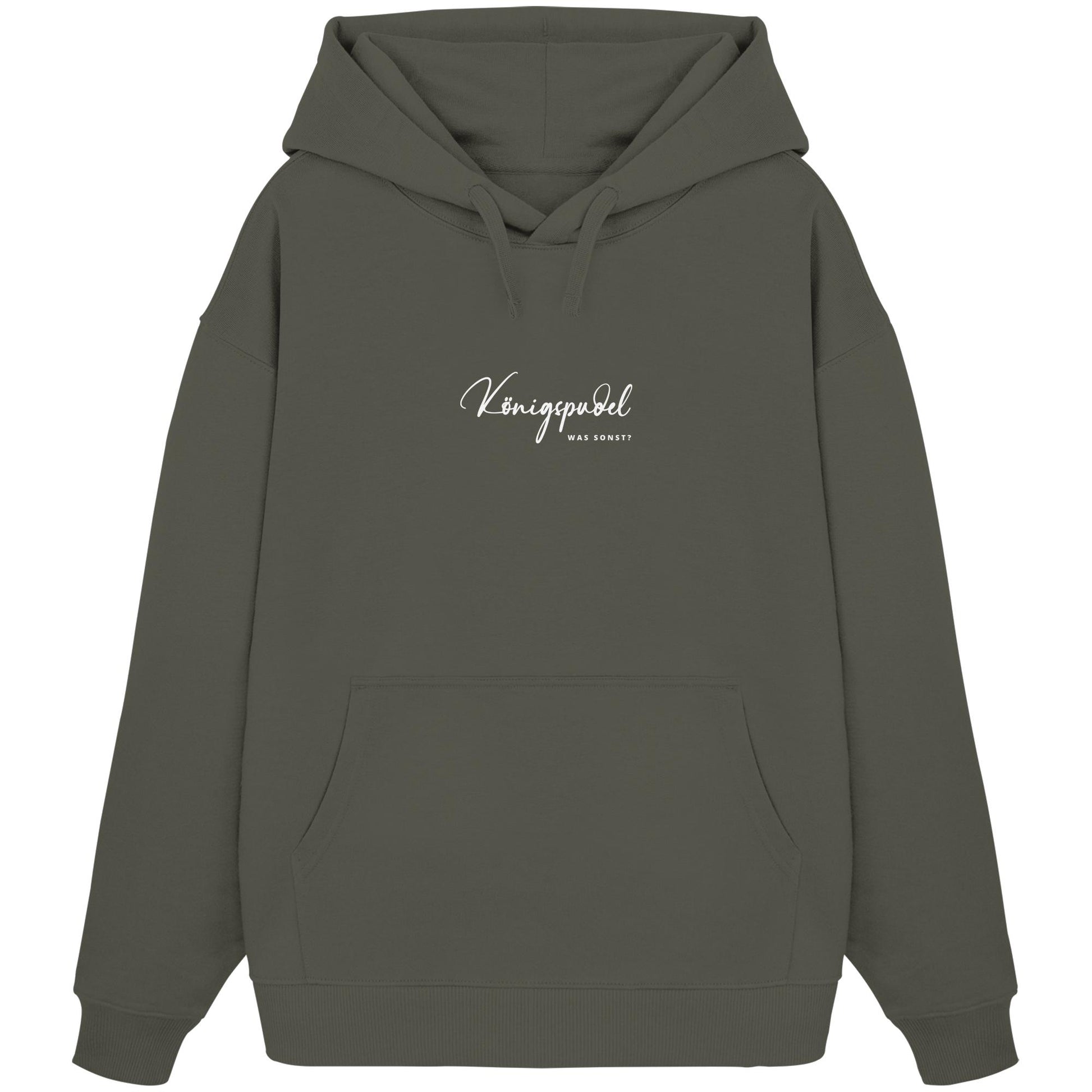 Was sonst? Königspudel - Organic Oversize Hoodie