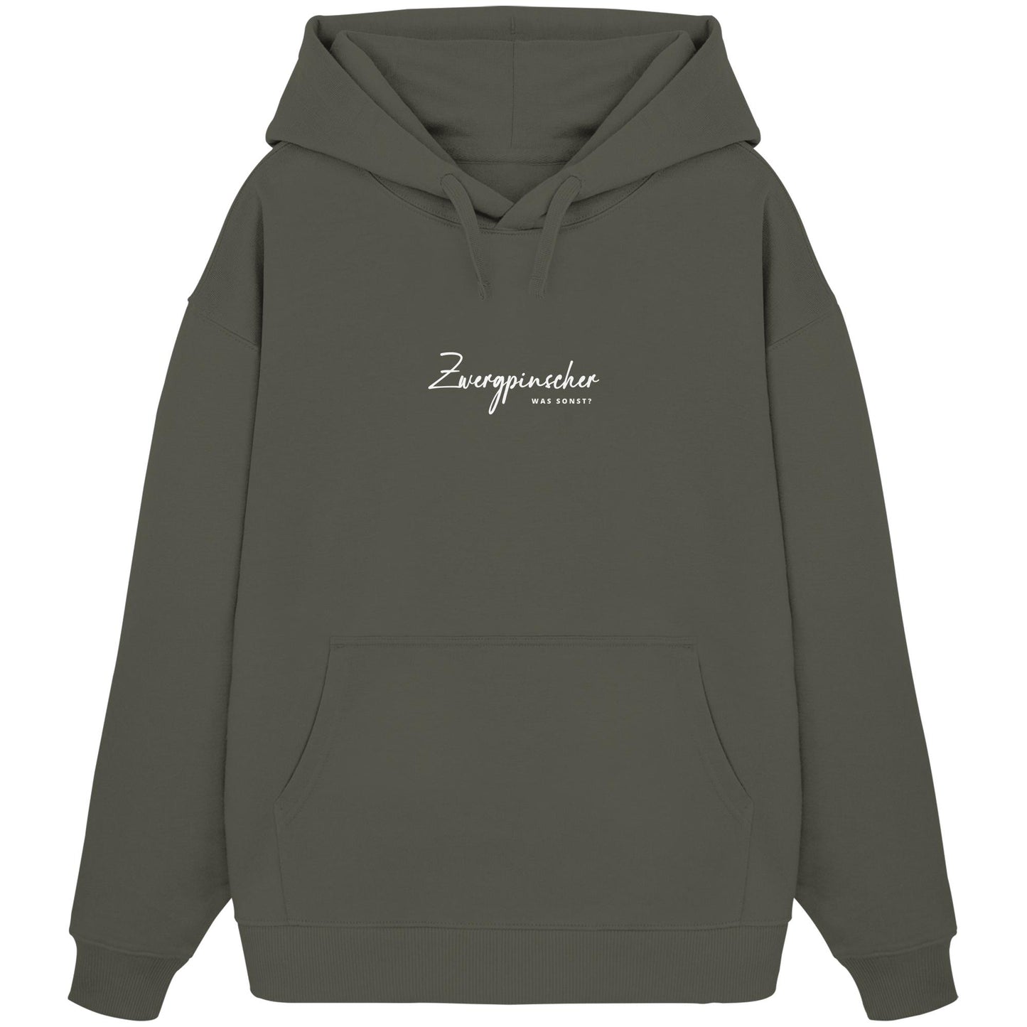 Was sonst? Zwergpinscher - Organic Oversize Hoodie