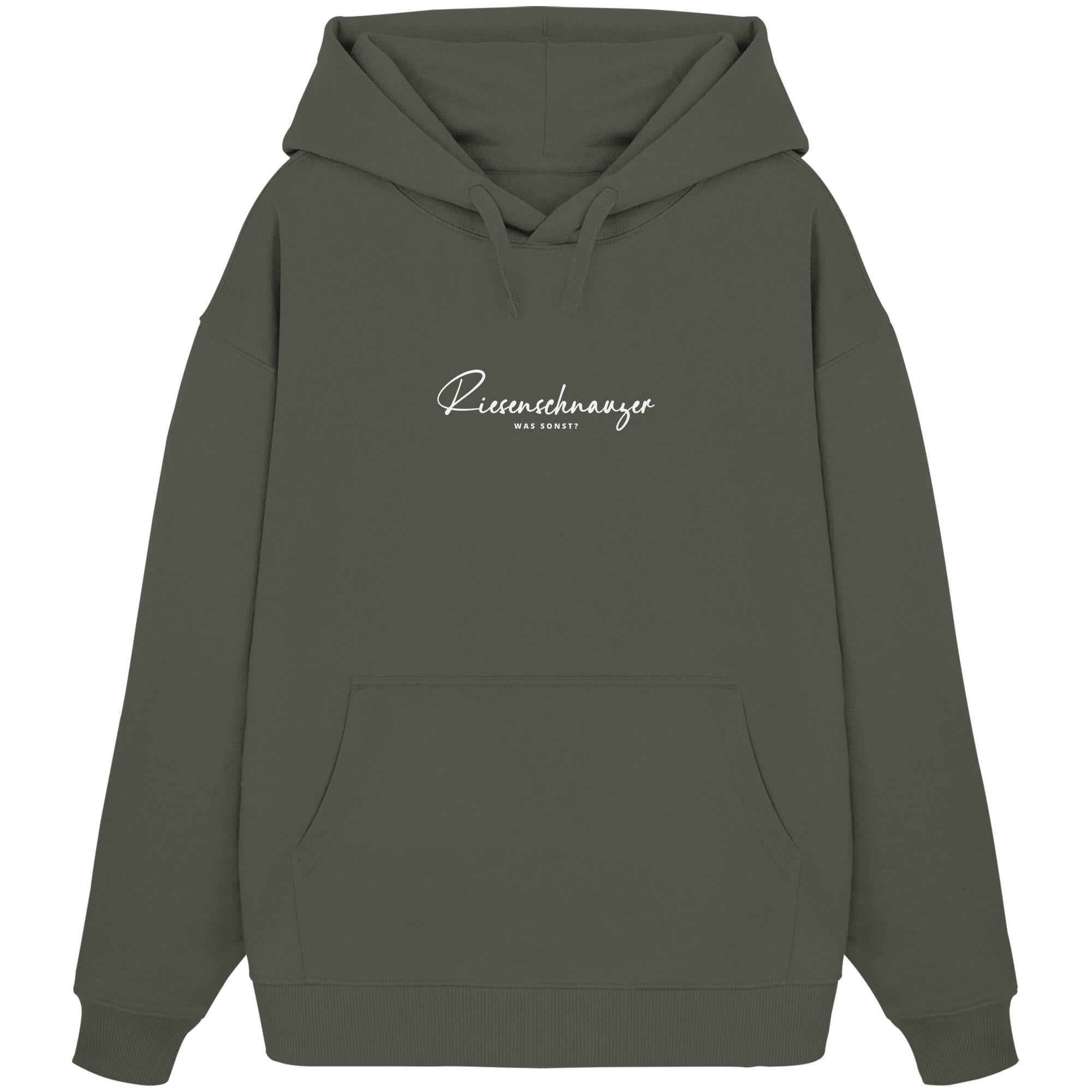 Was sonst? Riesenschnauzer - Organic Oversize Hoodie