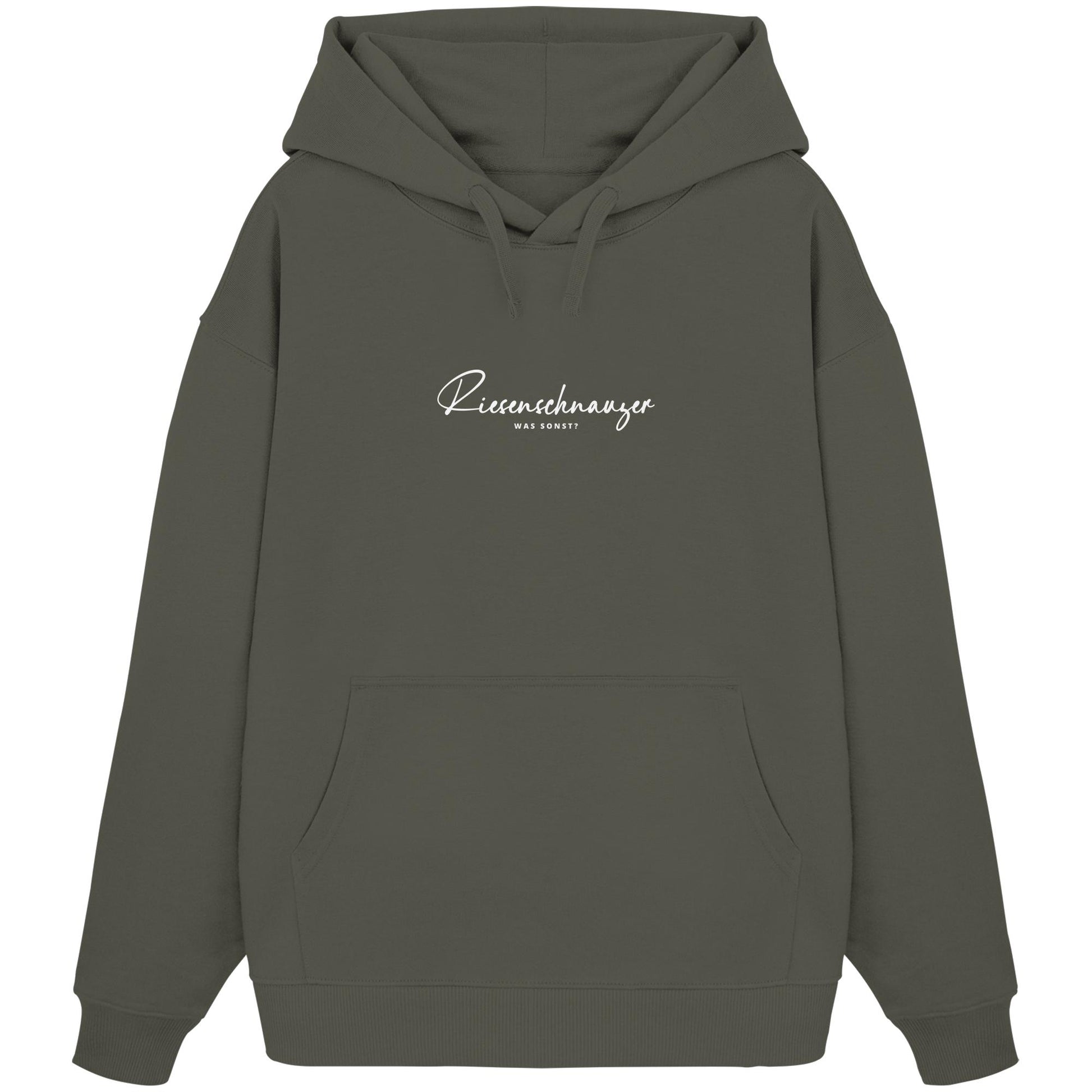 Was sonst? Riesenschnauzer - Organic Oversize Hoodie