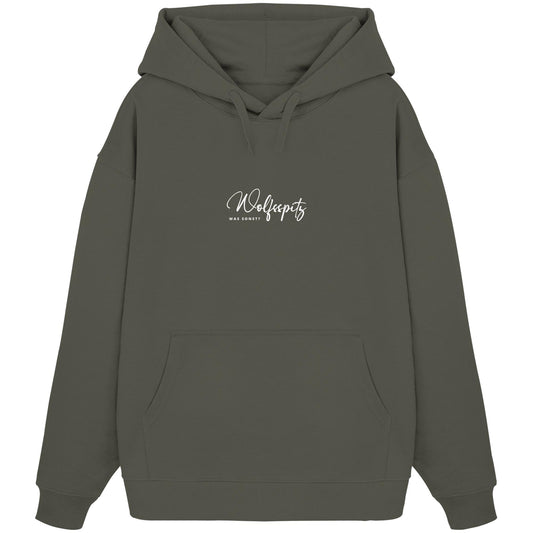 Was sonst? Wolfsspitz - Organic Oversize Hoodie