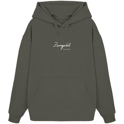 Was sonst? Zwergpudel - Organic Oversize Hoodie
