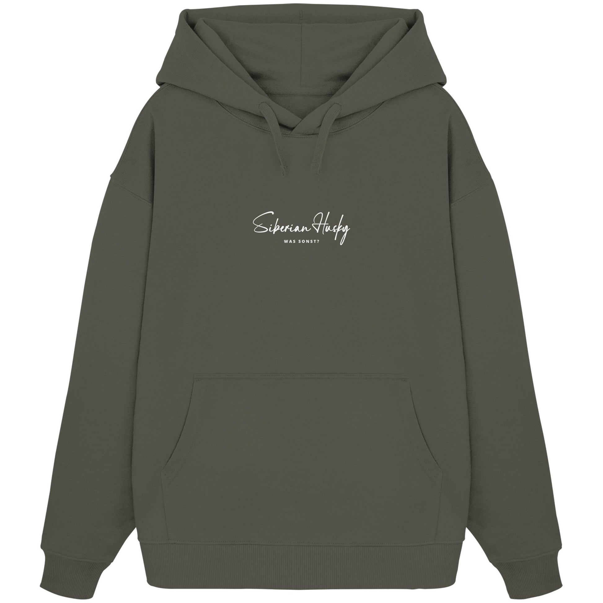 Was sonst? Siberian Husky - Organic Oversize Hoodie