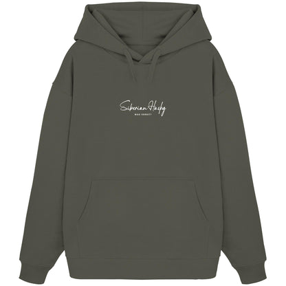 Was sonst? Siberian Husky - Organic Oversize Hoodie
