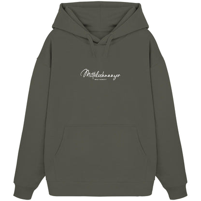 Was sonst? Mittelschnauzer - Organic Oversize Hoodie