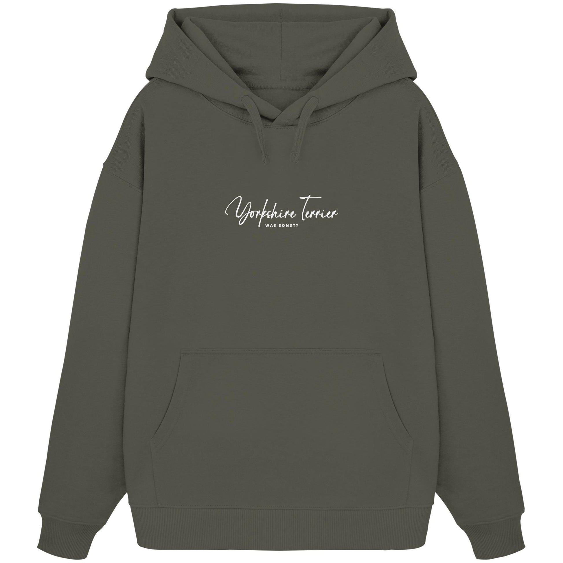 Was sonst? Yorkshire Terrier - Organic Oversize Hoodie