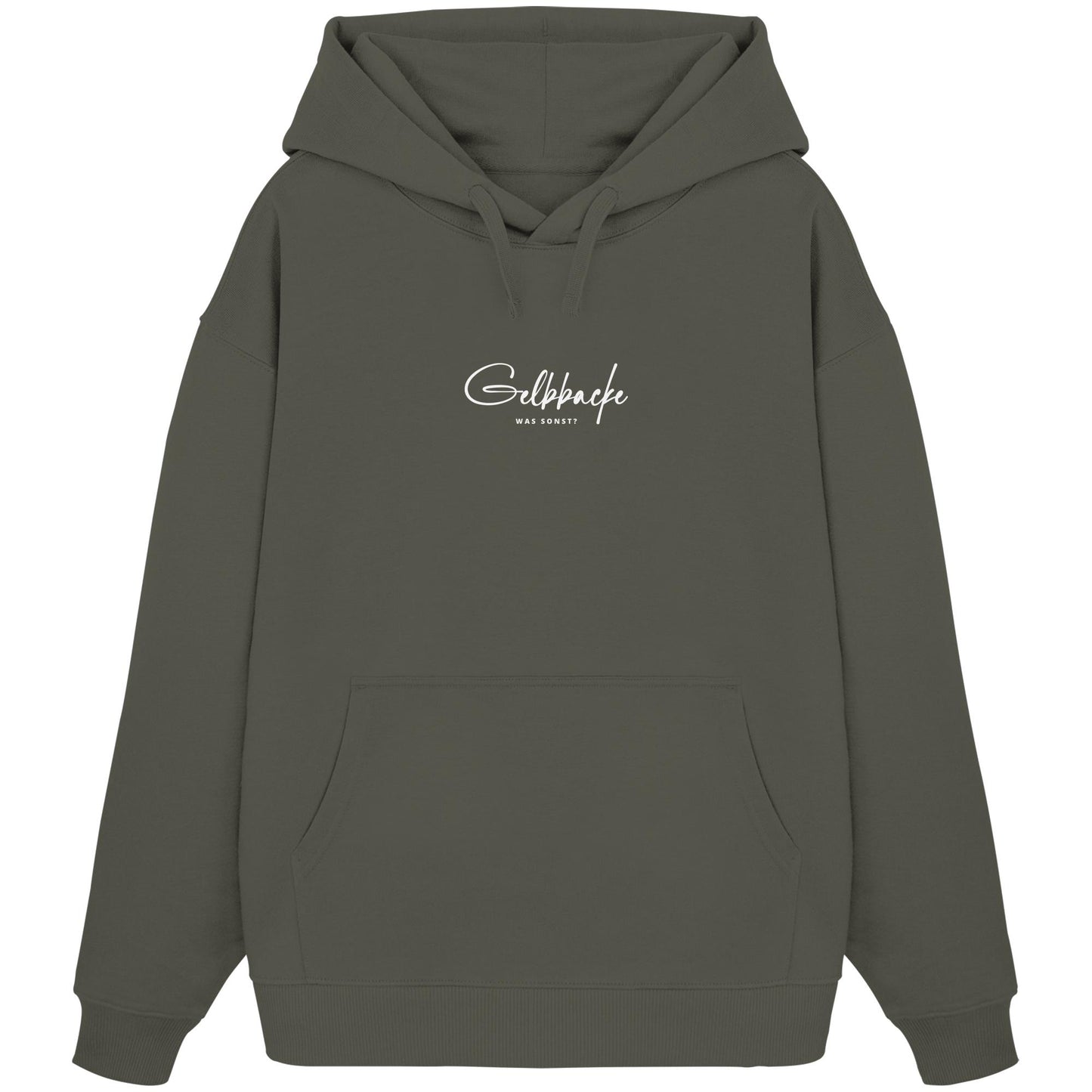 Was sonst? Gelbbacke - Organic Oversize Hoodie