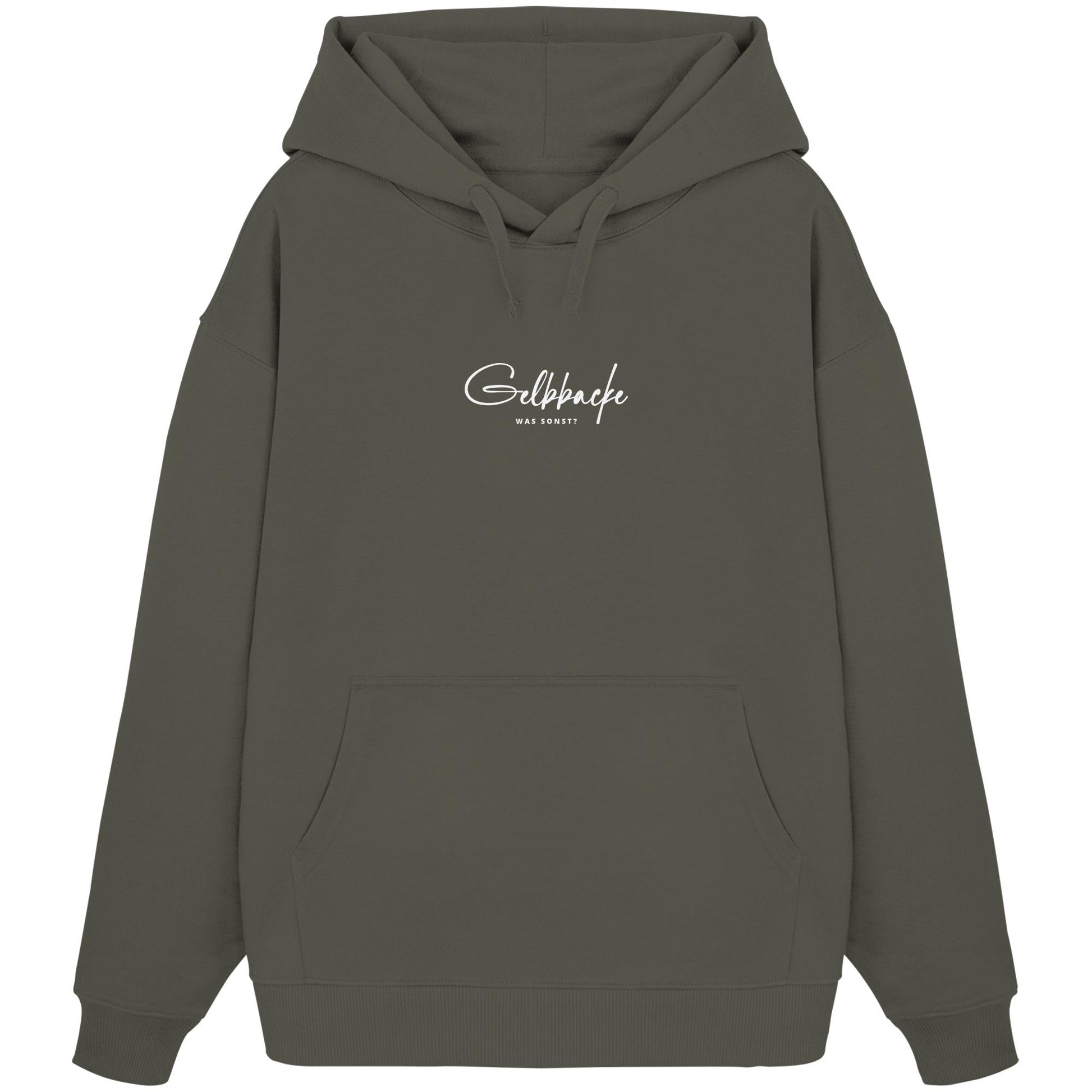 Was sonst? Gelbbacke - Organic Oversize Hoodie