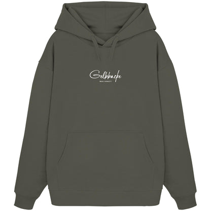 Was sonst? Gelbbacke - Organic Oversize Hoodie