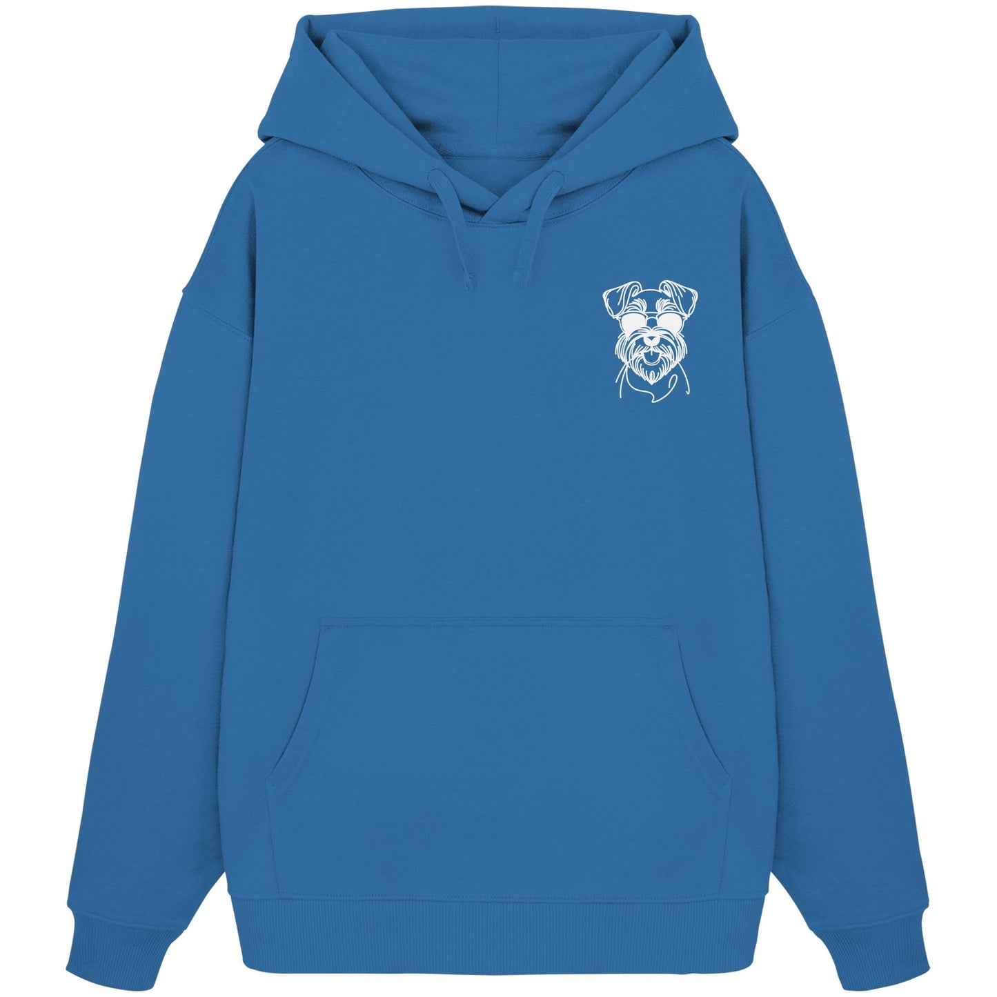 Line Art - Cooler Schnauzer - Organic Oversize Hoodie