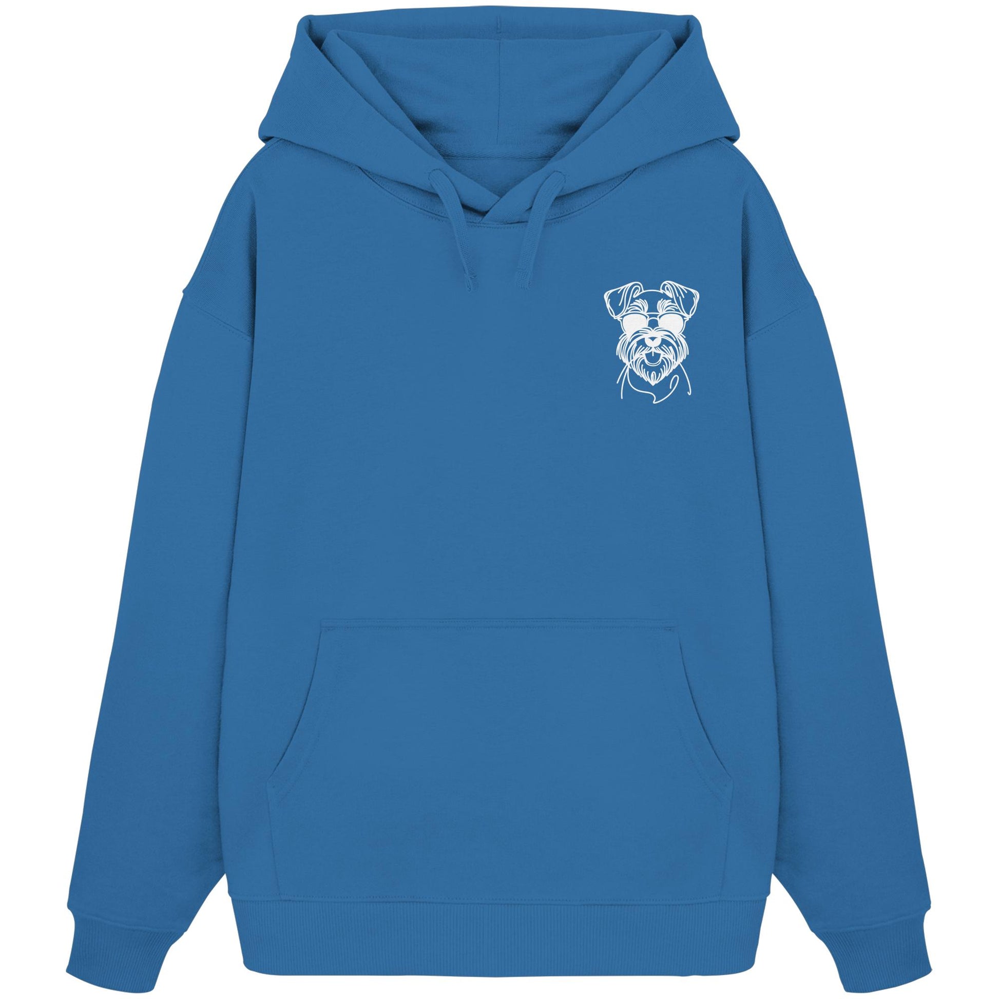 Line Art - Cooler Schnauzer - Organic Oversize Hoodie