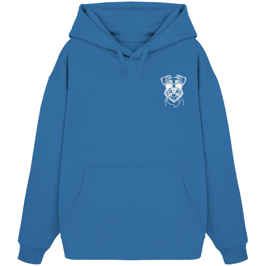 Line Art - Cooler Schnauzer - Organic Oversize Hoodie