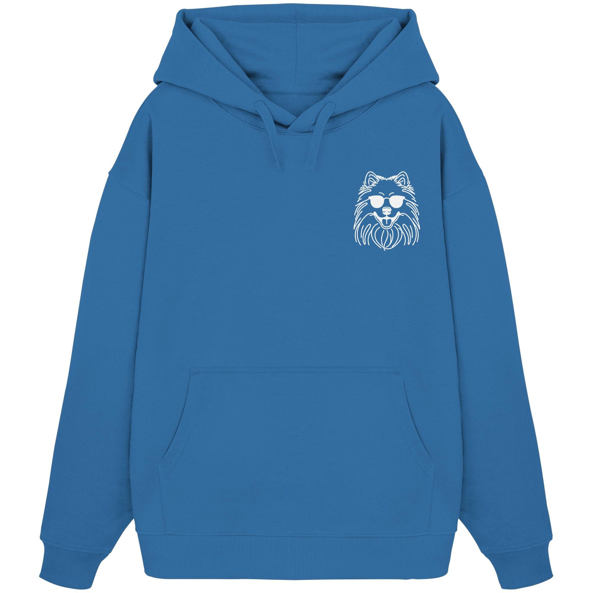 Line Art - Cooler Wolfsspitz - Organic Oversize Hoodie