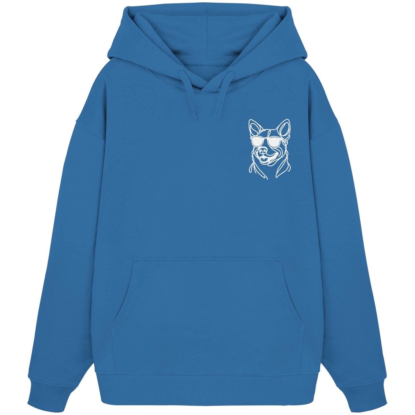 Line Art - Cooler Australian Cattle Dog - Organic Oversize Hoodie