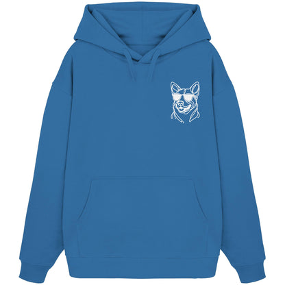 Line Art - Cooler Australian Cattle Dog - Organic Oversize Hoodie