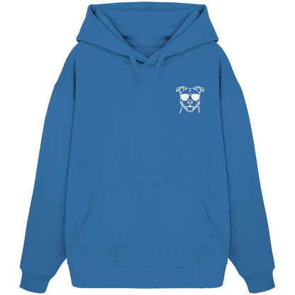 Line Art - Cooler American Staffordshire Terrier - Organic Oversize Hoodie