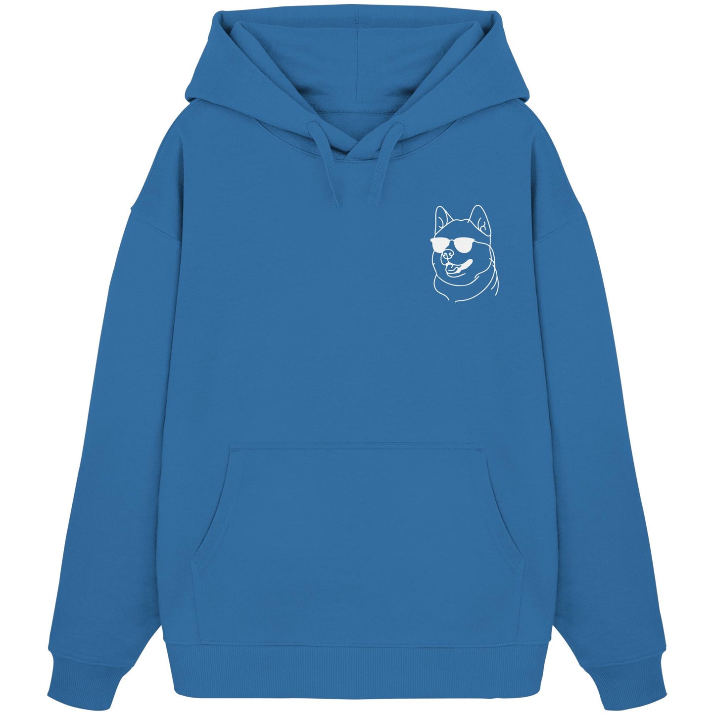 Line Art - Cooler Akita - Organic Oversize Hoodie