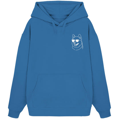 Line Art - Cooler Akita - Organic Oversize Hoodie