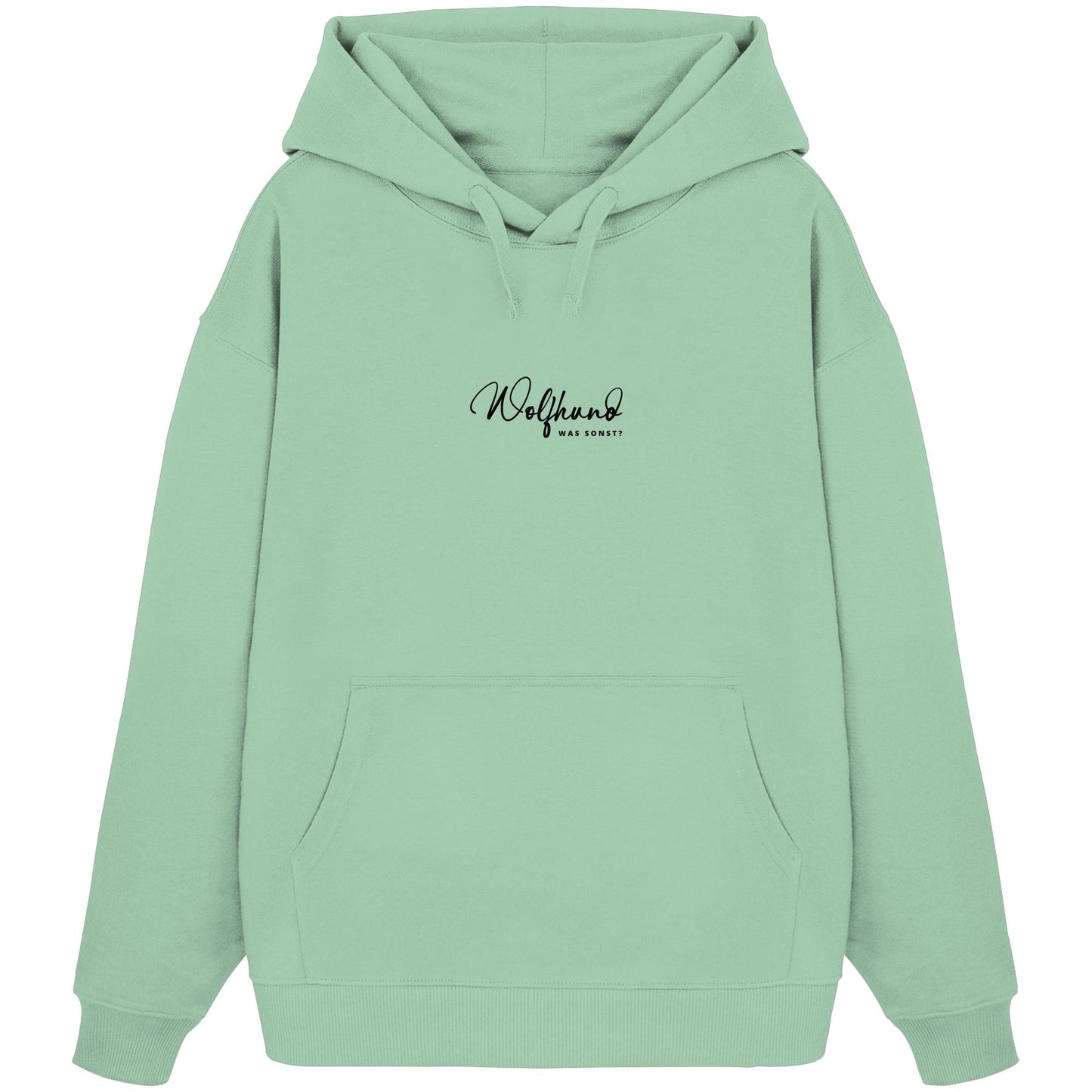 Was sonst? Wolfhund - Organic Oversize Hoodie
