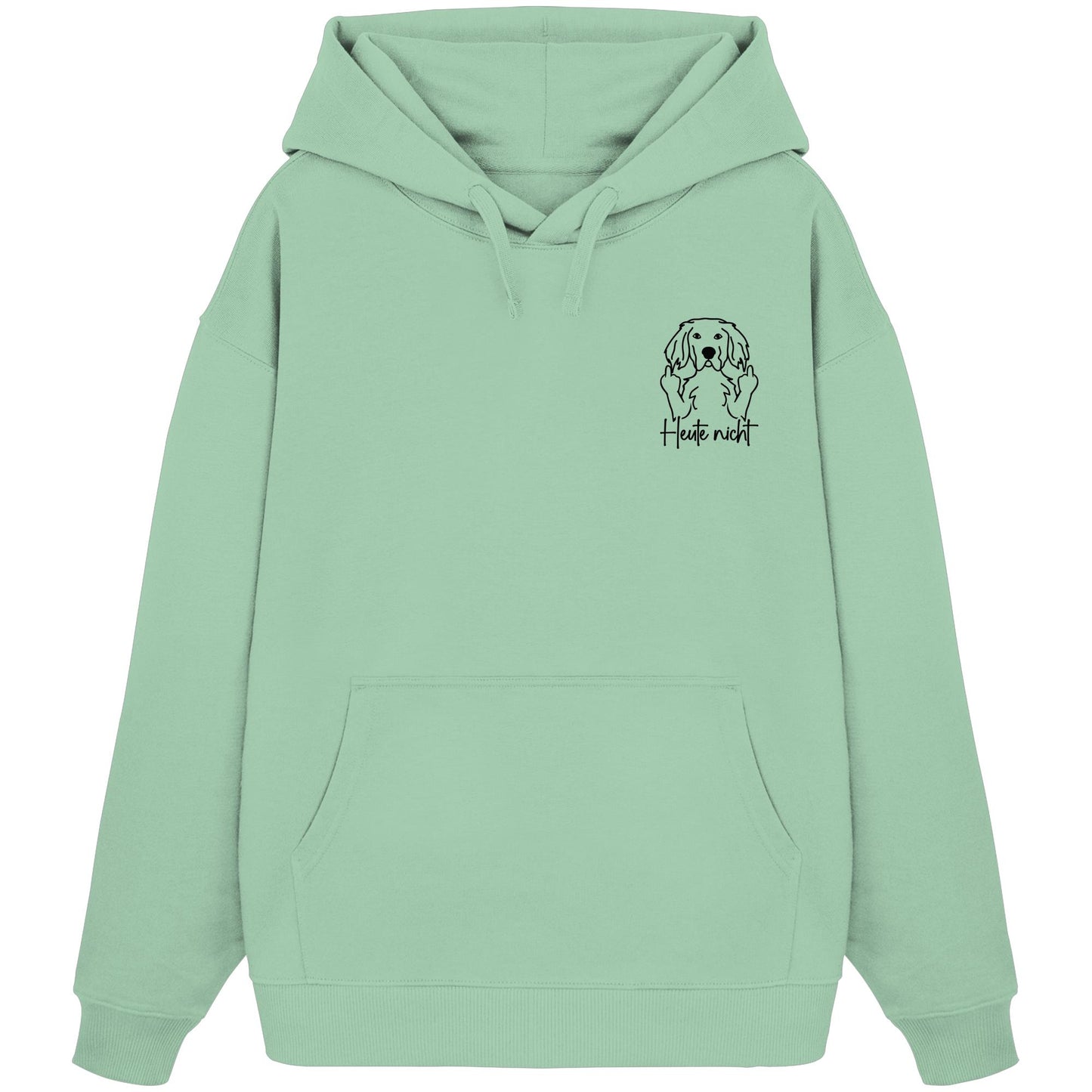 Heute nicht - English Setter - Organic Oversize Hoodie