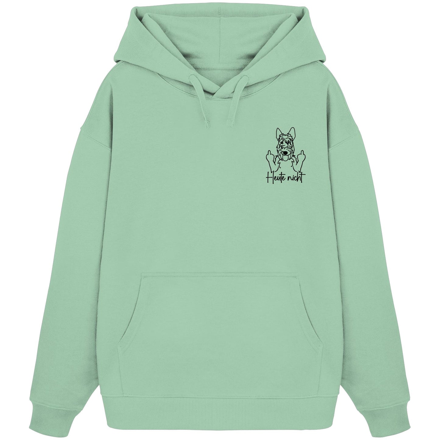 Heute nicht - Scottish Terrier - Organic Oversize Hoodie