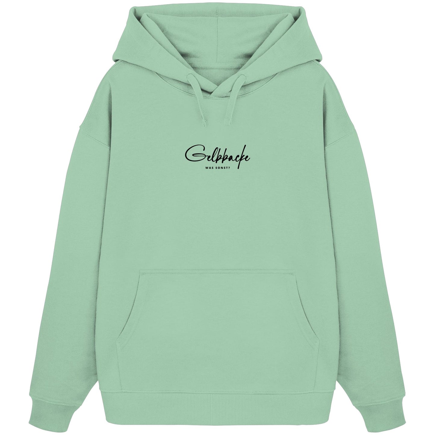Was sonst? Gelbbacke - Organic Oversize Hoodie