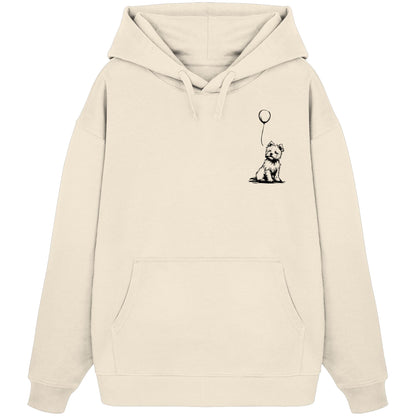 Ballon West Highland White Terrier - Organic Oversize Hoodie