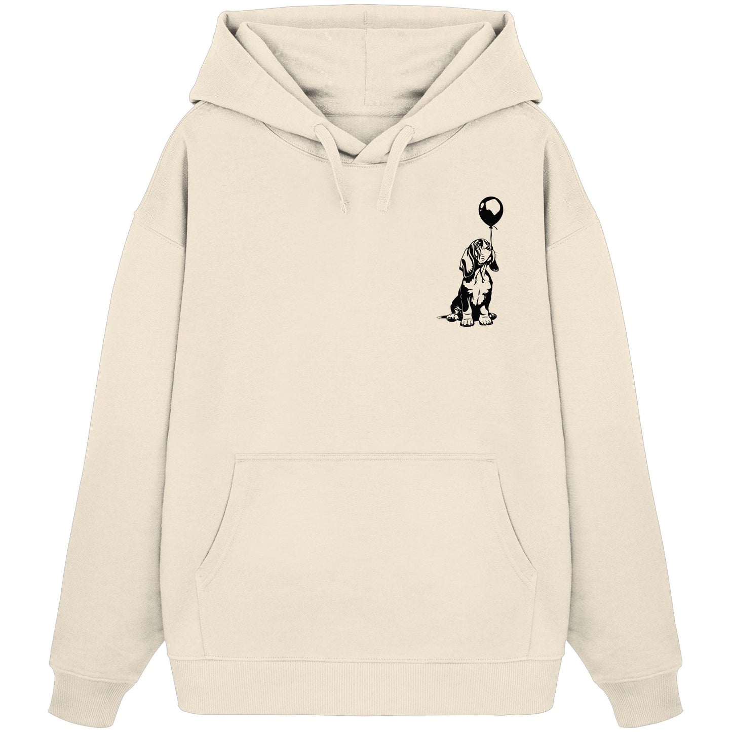 Ballon Basset Hound - Organic Oversize Hoodie