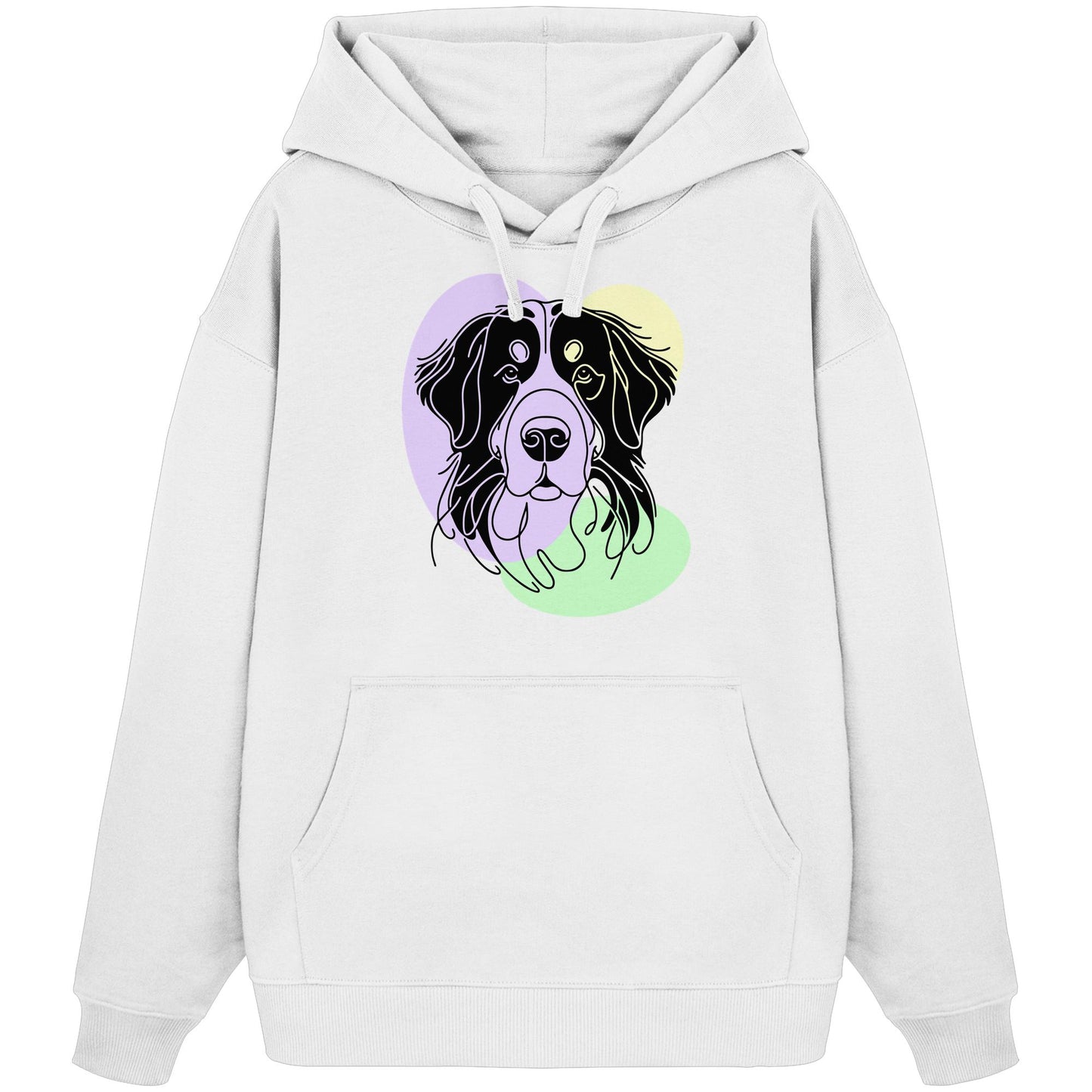 Line Art - Süßer Berner Sennenhund - Organic Oversize Hoodie