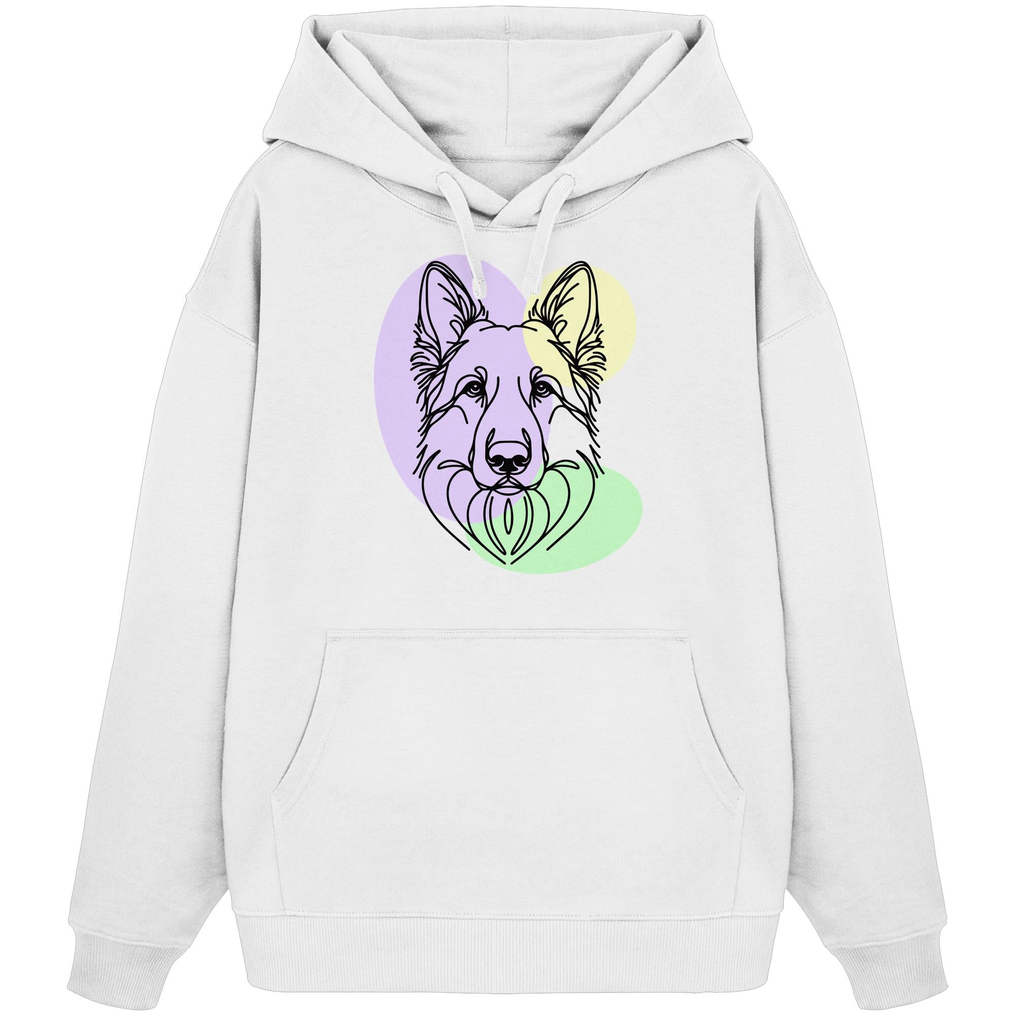 Line Art - Schäferhund - Organic Oversize Hoodie