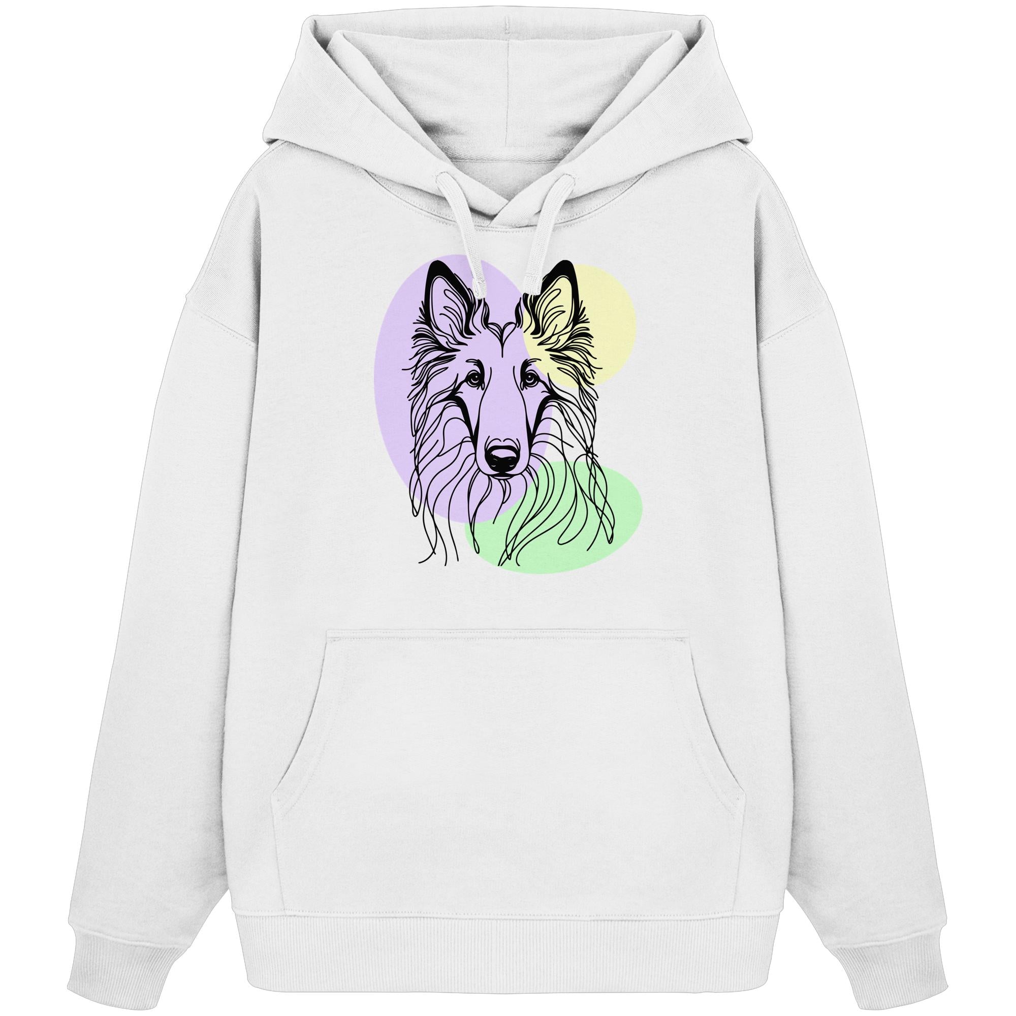 Line Art - Süßer Tervueren - Organic Oversize Hoodie