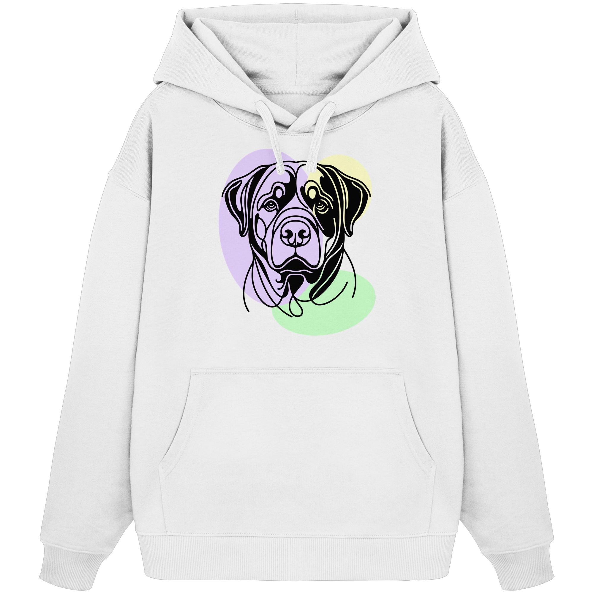 Line Art - Süßer Rottweiler - Organic Oversize Hoodie