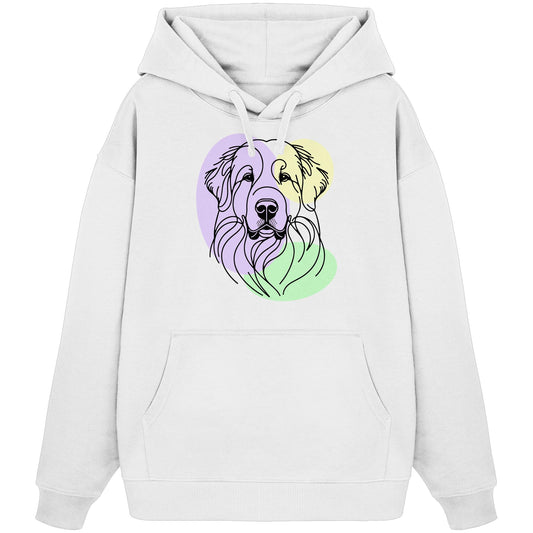 Line Art - Süßer Pyrenäenberghund - Organic Oversize Hoodie