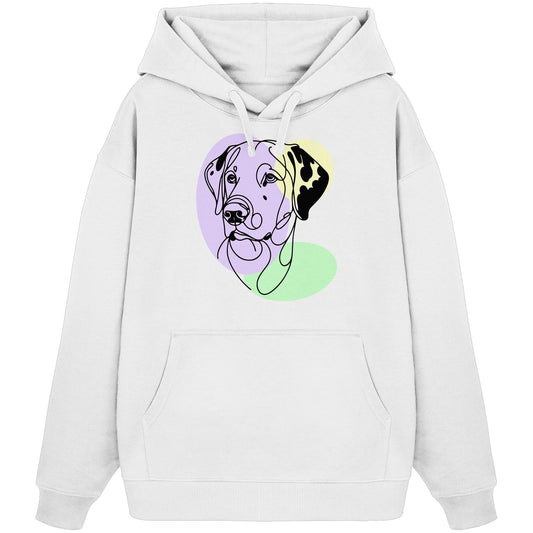 Line Art - Süßer Dalmatiner - Organic Oversize Hoodie