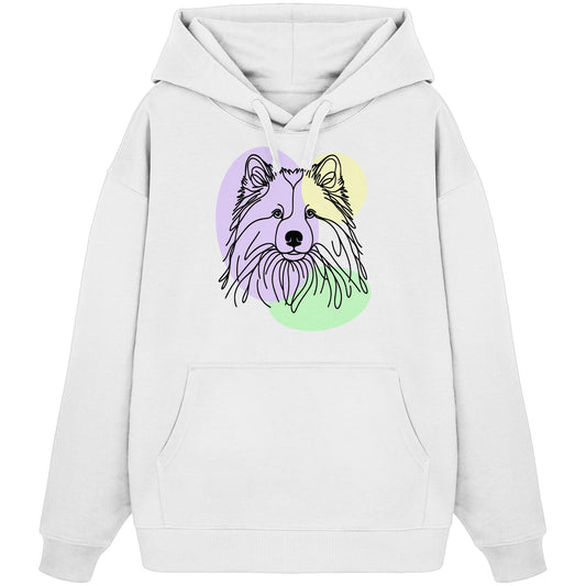 Line Art - Süßer Eurasier - Organic Oversize Hoodie