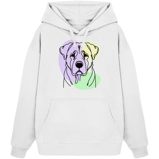 Line Art - Süßer Kangal - Organic Oversize Hoodie