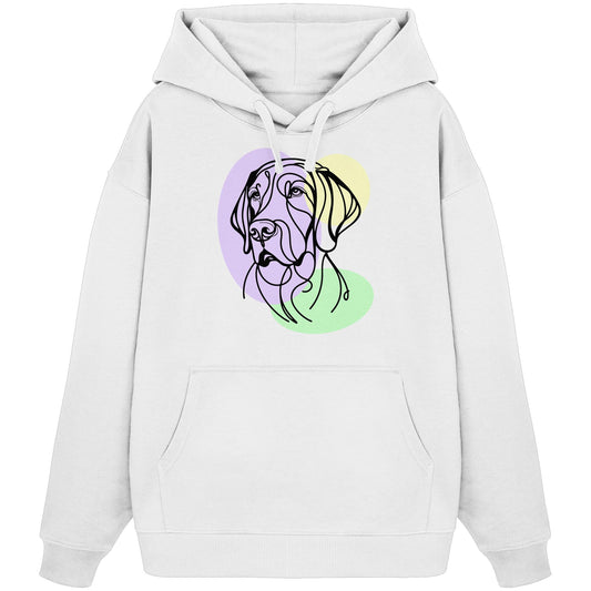 Line Art - Süßer Deutsch Kurzhaar - Organic Oversize Hoodie