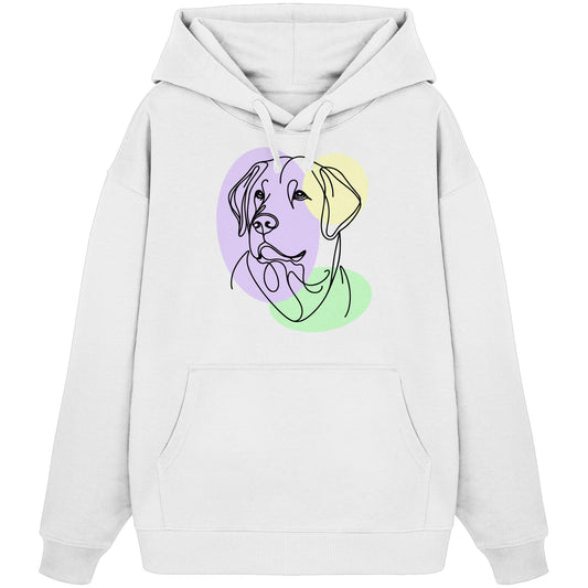 Line Art - Süßer Labrador - Organic Oversize Hoodie