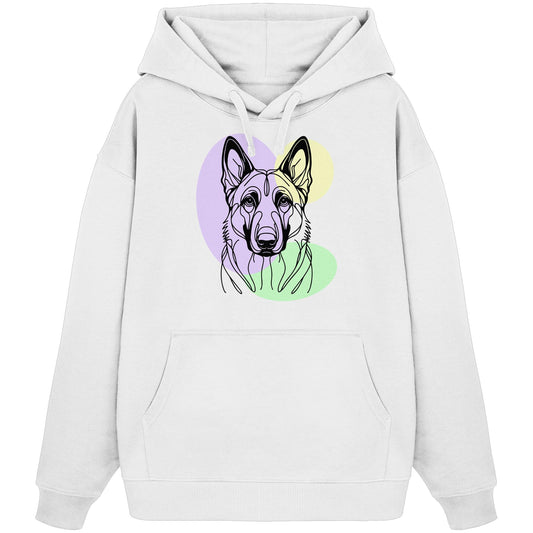 Line Art - Süßer Malinois - Organic Oversize Hoodie