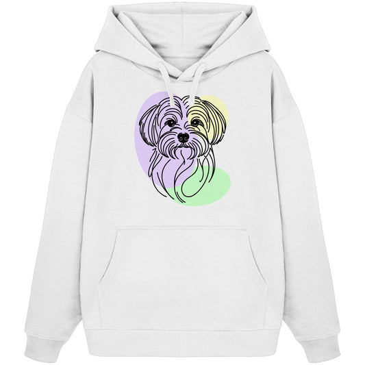Line Art - Süßer Malteser - Organic Oversize Hoodie