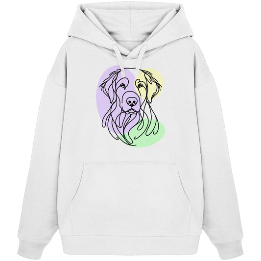 Line Art - Süßer Kuvasz - Organic Oversize Hoodie