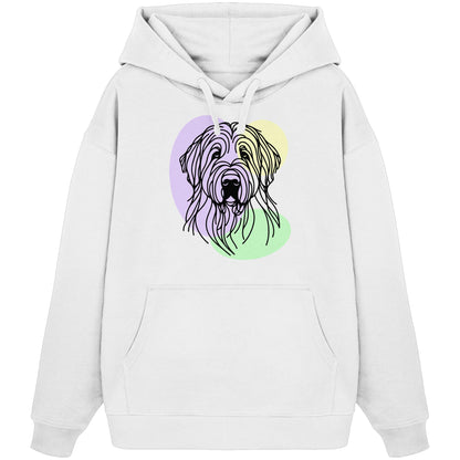 Line Art - Süßer Briard - Organic Oversize Hoodie