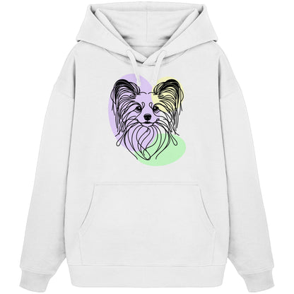 Line Art - Süßer Papillon - Organic Oversize Hoodie