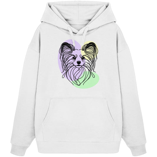 Line Art - Süßer Papillon - Organic Oversize Hoodie